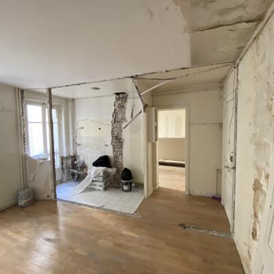 Séjour-Cuisine - PENDANT TRAVAUX